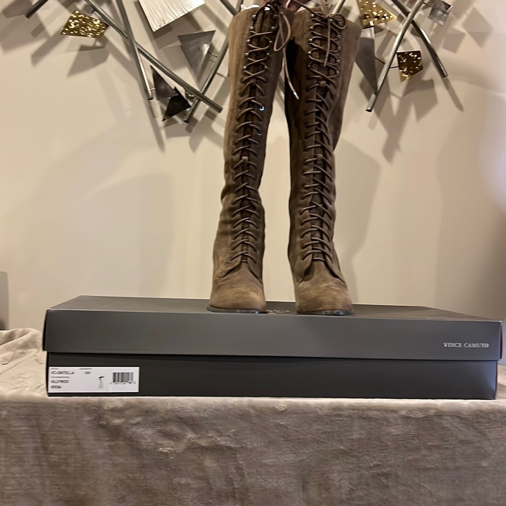Vince Camuto Tie Up Heeled Boots